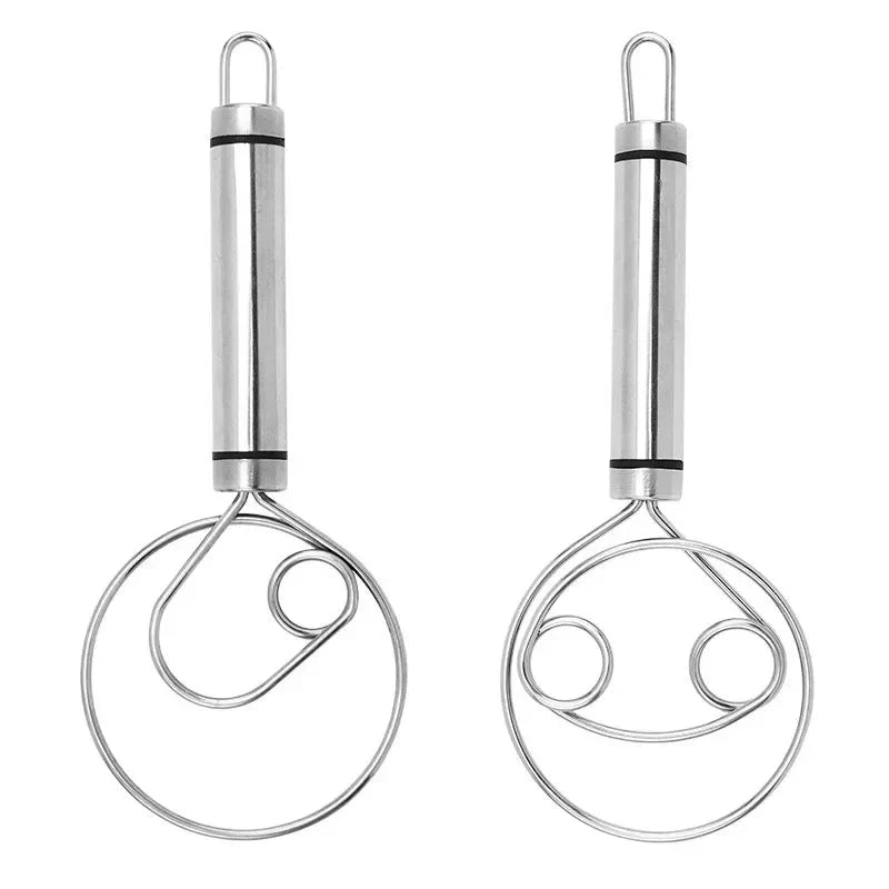 Skanto | Robust Rustfritt Stål Dansk Deigvisp – Holdbart, Ergonomisk Design for Allsidig Baking & Matlaging