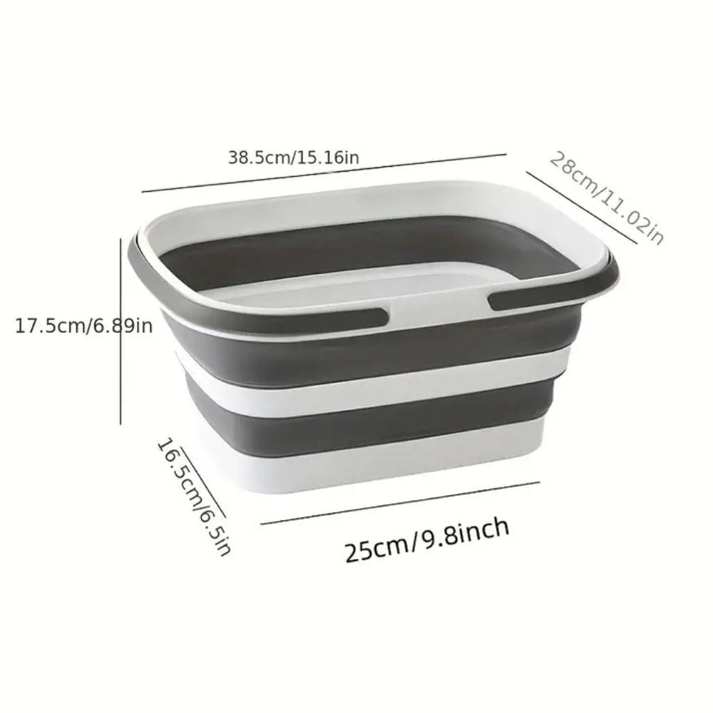 Skanto | Sammenleggbar Ultra Flex Multi-Use Kurv – For Camping, BBQ og Husholdningsbruk