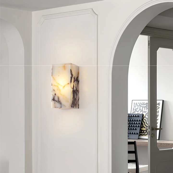 Skanto | Luksuriøs Marmor Naturstein Vegglampe