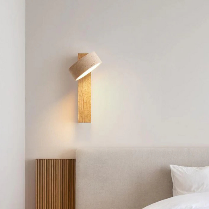 Skanto | Wabi Sabi Vegglampe | Travertin Veggbelysning Innendørs