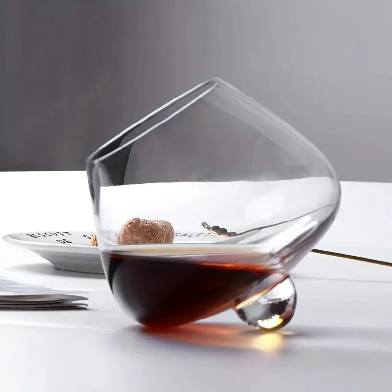 Belly Whiskey og Ølglass - Roterende Tumbler for Cocktails, Vin og andre Drinker Skanto