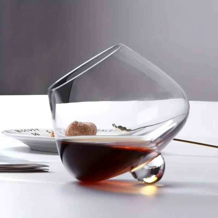 Belly Whiskey og Ølglass - Roterende Tumbler for Cocktails, Vin og andre Drinker Skanto