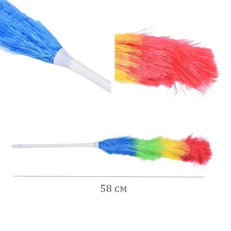 Myk Rengjøringsduster Med Plastikkhåndtak Skanto