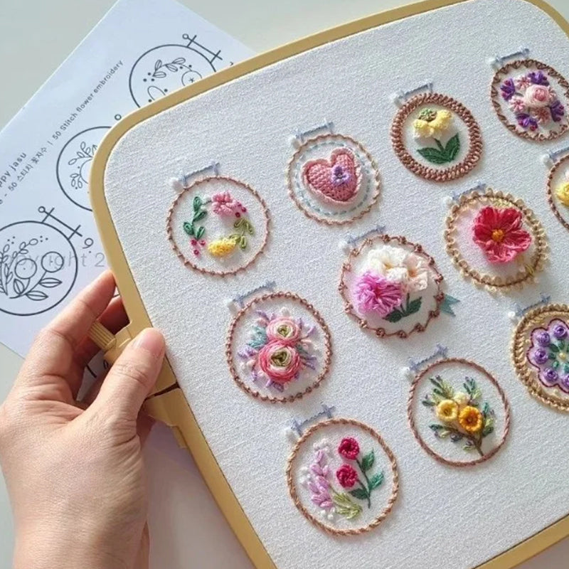 Skanto | Lite Blomster Ramme Stitch Sett