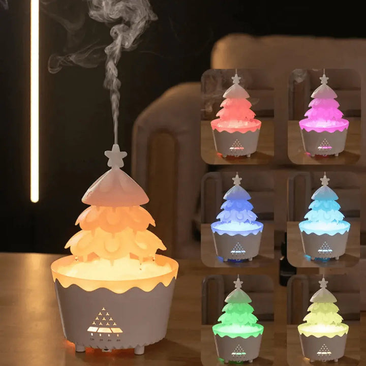 Skanto | AromaBoom jule diffuser – Ultrasonisk luftfukter med LED og USB