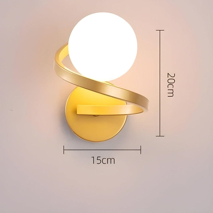 Spiral LED vegglampe med moderne design Skanto