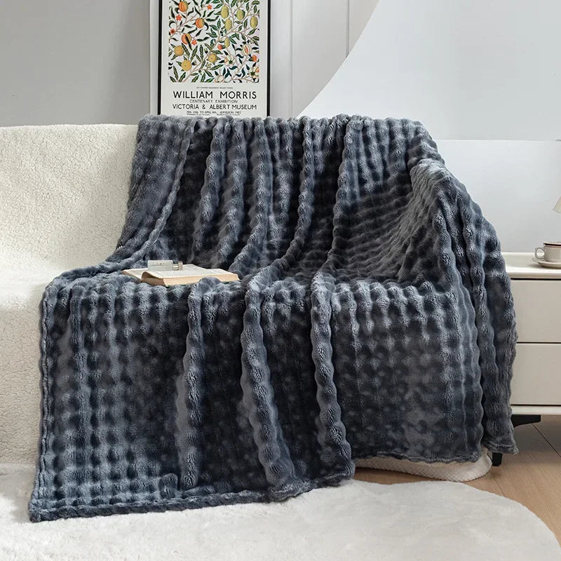 Skanto | Ekstra myk flanellteppe - PlushBubble