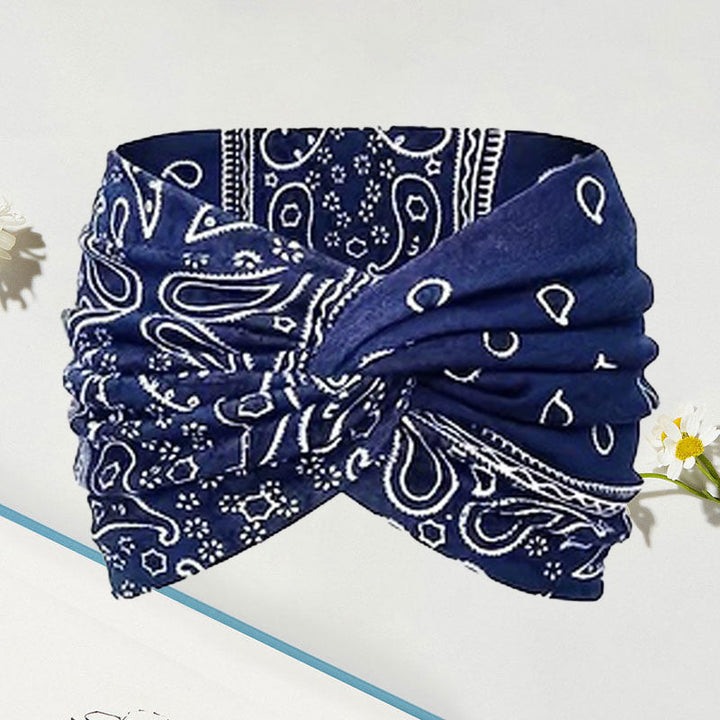 Skanto | Vintage Stil Bred Tie-Dye Hodebånd