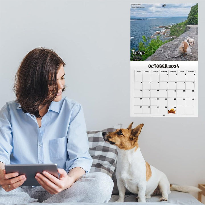 Morsomste Kalender-Hunder Bæsjer på Vakre Steder | "Kunstnerisk Utrykk" av Pelsvenner | Skanto