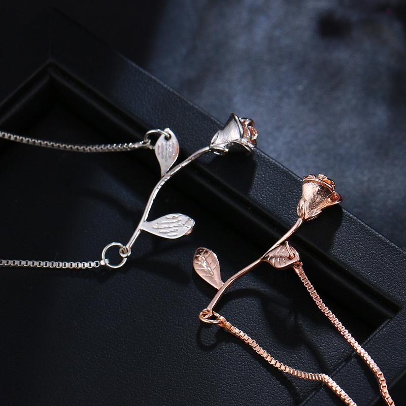 Skanto | Rose Blomst Charm Armbånd