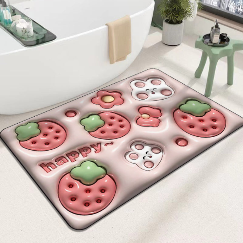 Skanto | 3D blomst myk diatom mudder absorberende gulvmatte
