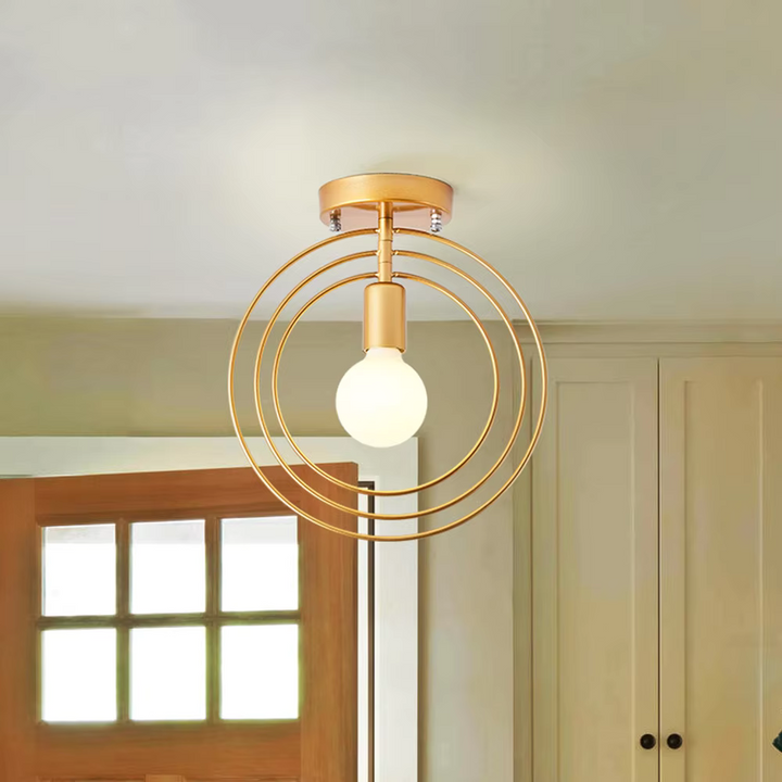 Skanto | Moderne Ringformet Taklampe Gull