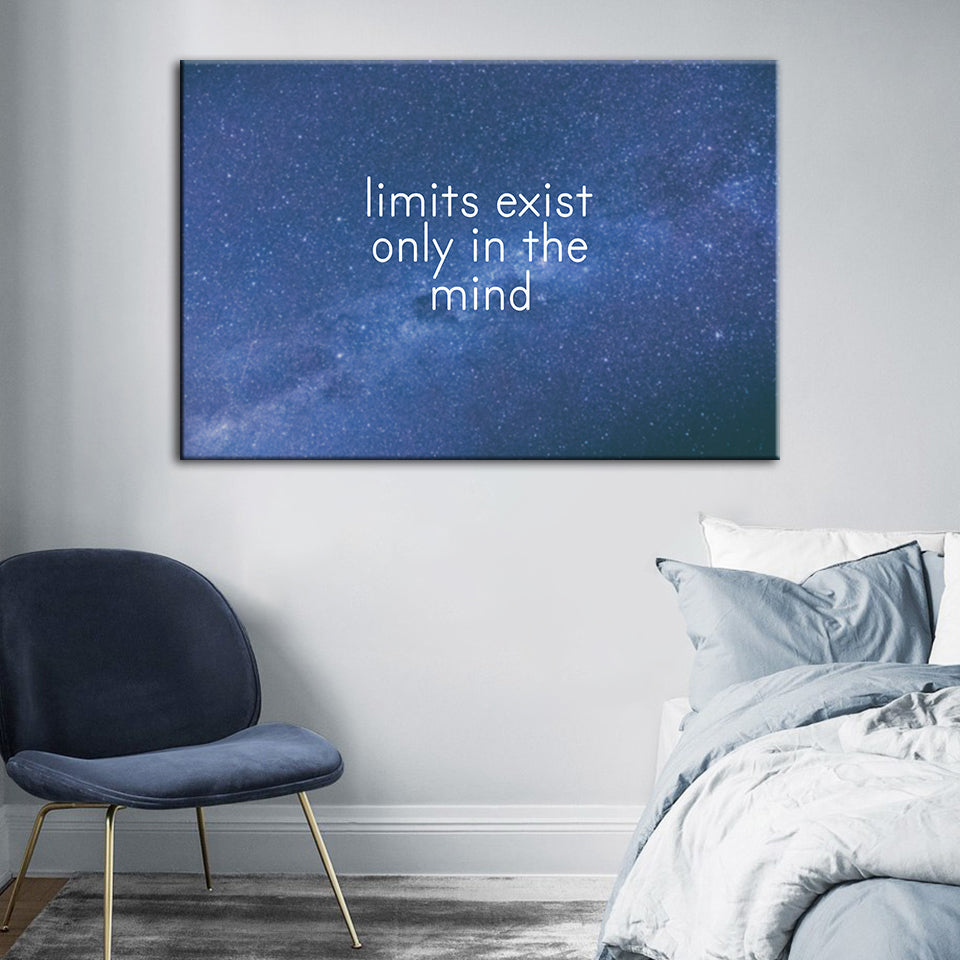 Galaxy Motivation - Lerret Veggkunst Maleri