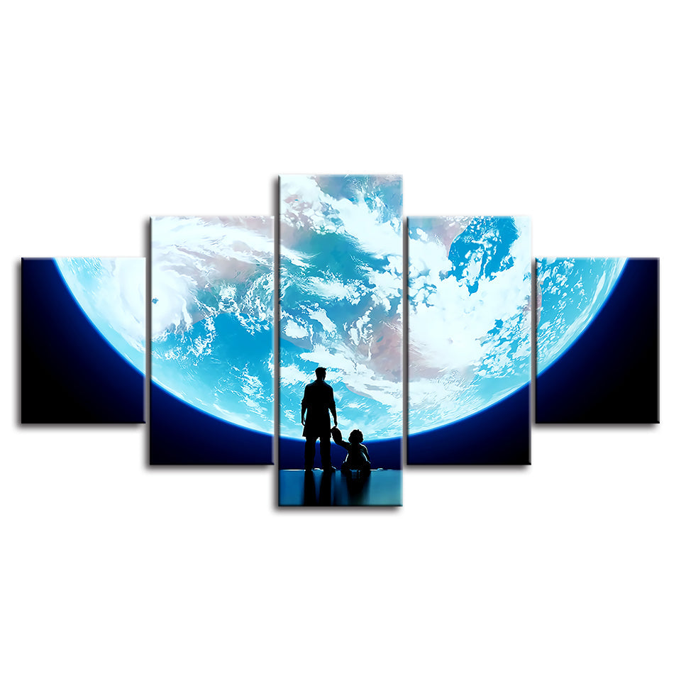 Big, Big World - Lerret Veggkunst Maleri | Skanto