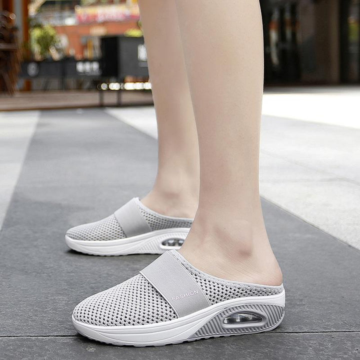 Skanto | Flate Slingback Sandaler Laget av Mesh