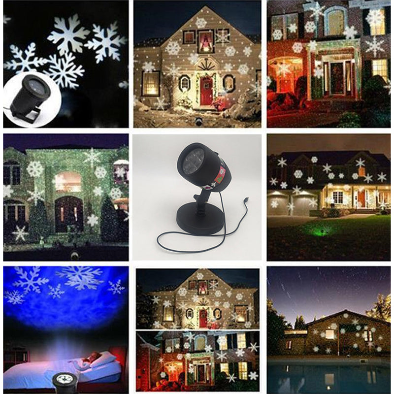 Jul Laserlys LED-Projeksjon for Utendørs Gress | Skanto