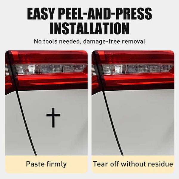 Norvo | ️ 3D Kryss Metall Jesus Kristus Kors Merke StickerBil Anti-Scratch Sticker