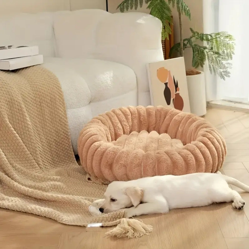Skanto | Purrfectly Plush Rundt Kjæledyr seng