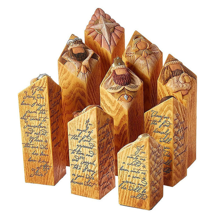 Heaven Nativity Tree Pillar Statues | Skanto