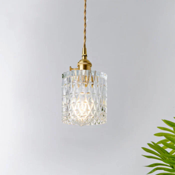 OpulentGlow Pendel – Elegant Glass Henge Lamp Skanto