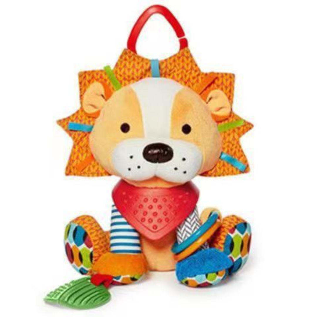 Norvo | Sensorisk babylekefigur med rasle og silikonfeste for tannfrembrudd