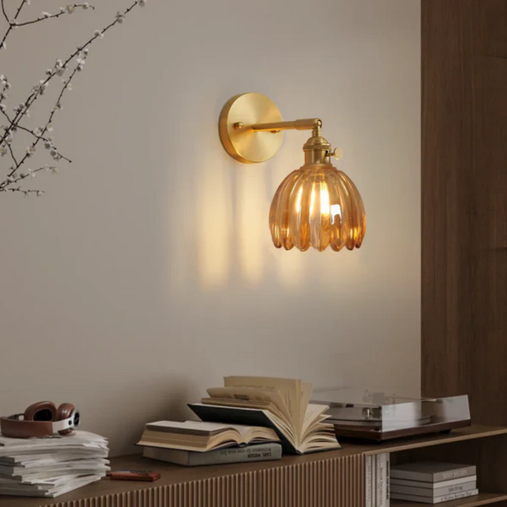 Skanto | Retro Glass Wall Lamp Tulip