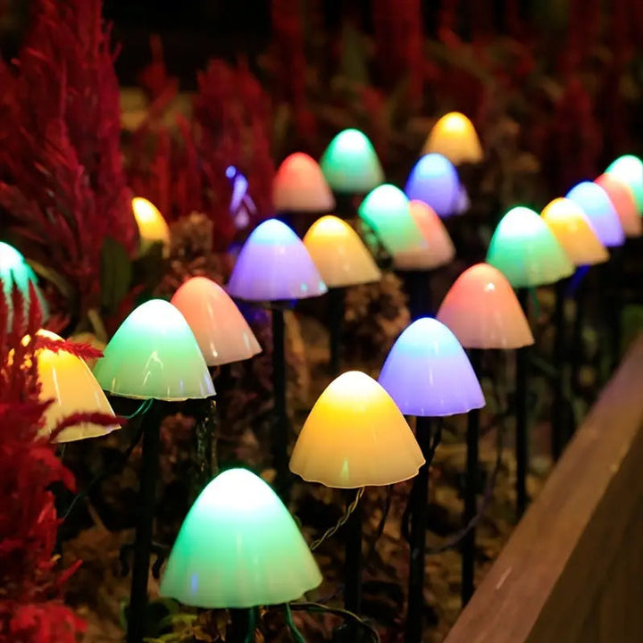 Skanto | LED Solcelle Lyskjede Bakke Stake Sopplamper