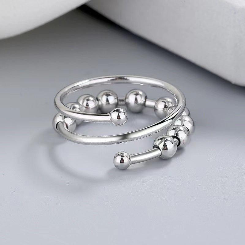 Skanto | Distribuer Dine Frykt Sirkel Perler Fidget Ring