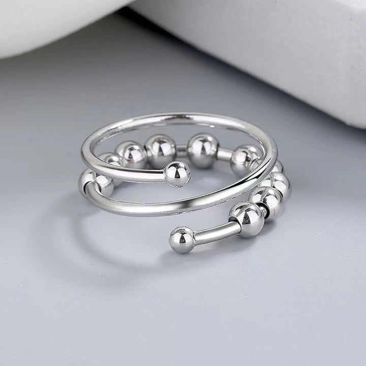 Skanto | Distribuer Dine Frykt Sirkel Perler Fidget Ring
