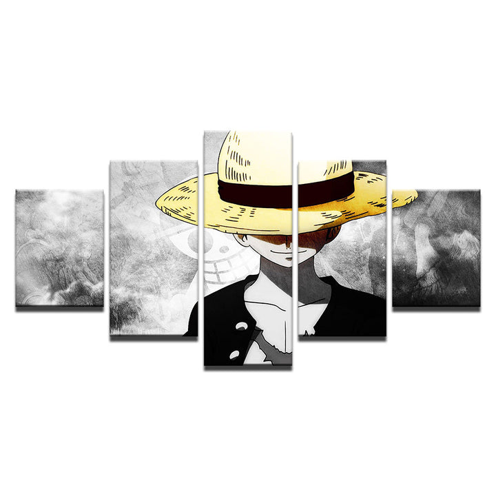 Boy In The Yellow Hat 5 Piece - Canvas Veggkunst Maleri | Skanto