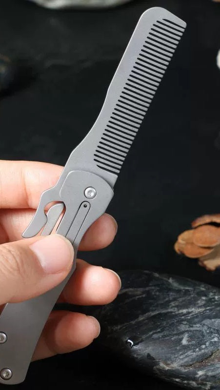 Skanto | Rent Titan Folding Comb - Anti-Statisk Reise Massasje Kam