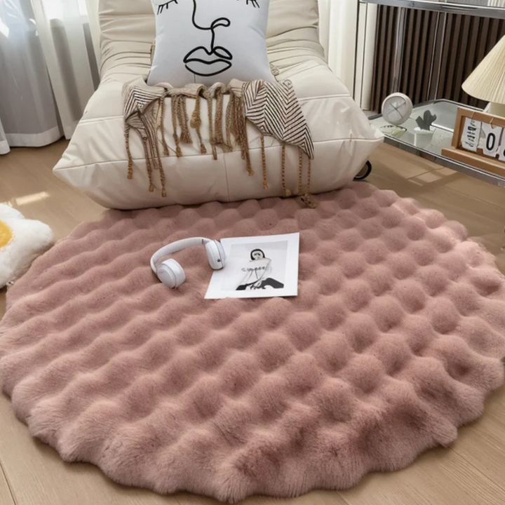 Skanto | Rundt Teppe 90x90 Fleece