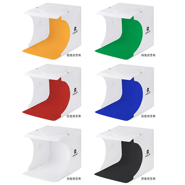 Skanto | 23cm Mini Foto Studio Lightbox med Mykt Lys for Fantastiske Smykke- og Produktbilder