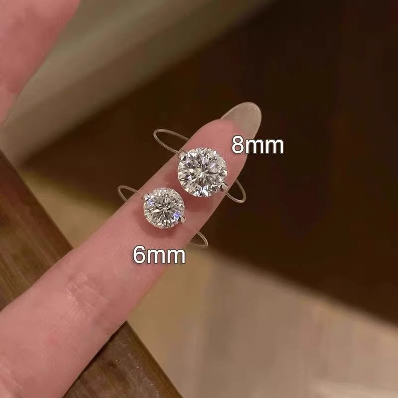 Skanto | S925 1-2 Karat Moissanite Usynlig Bånd Ring