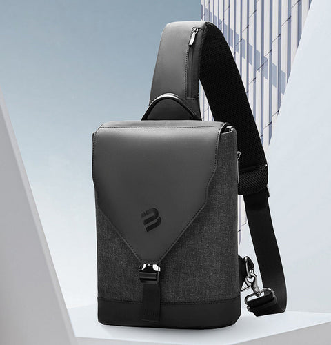 Skanto | Tyveribeskyttet og Vanntett 9,7'' Crossbody Bag, med Flere Lommer, Høy Elastisk Ryggpute, Usynlig Tyveribeskyttelseslomme, for Arbeid, Reising, Fotturer og Mer