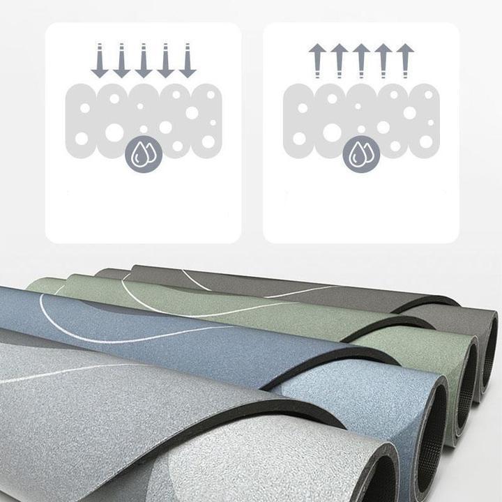 Skanto | Absorberende Mikrofiber Bade matte | Hurtigtørkende Myk Badegulvmatte for Dusj & Bad Bruk