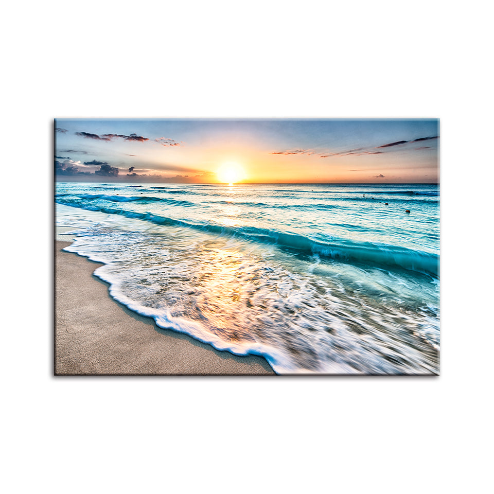 Solrik strand i Florida – lerretsbilde