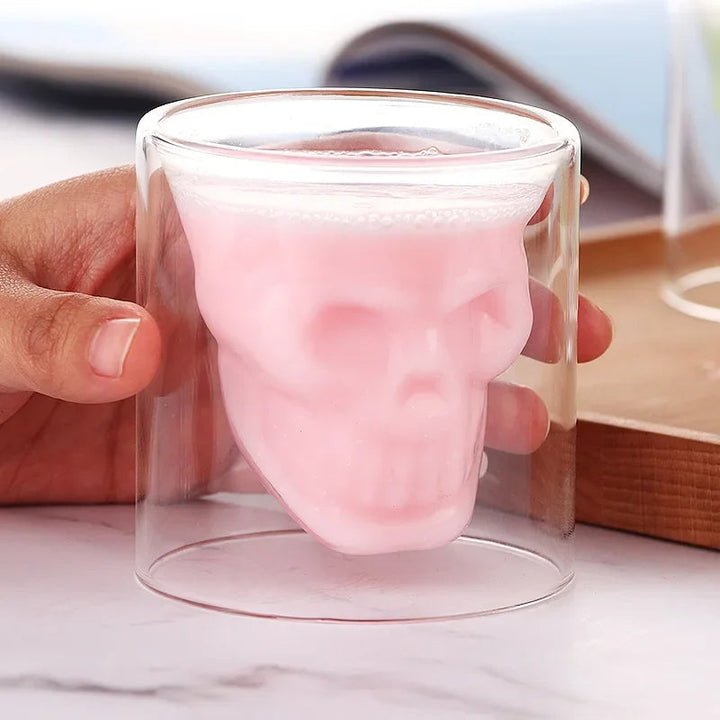 3D Hodeskalle Dobbel Drikkeglass | Skanto
