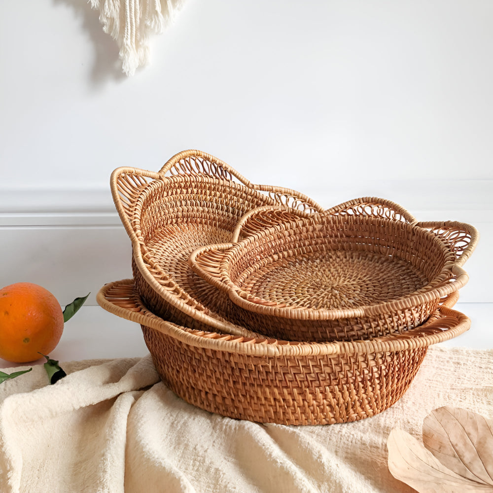 Skanto | Håndvevd Rattan Blomsterkurv