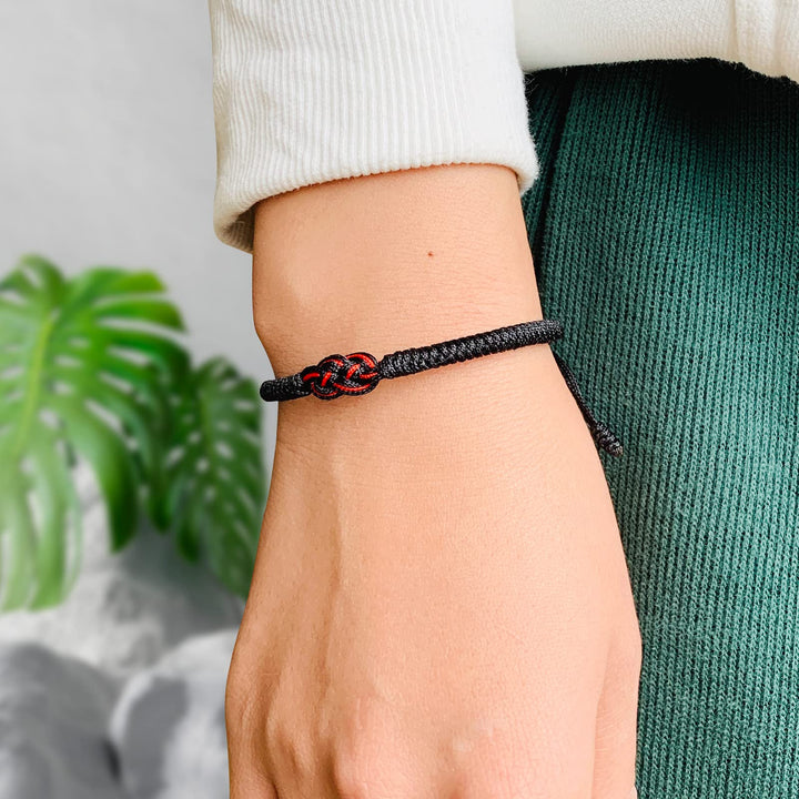Skanto | Minimal Rød Tråd Av Skjebnen Pararmbånd