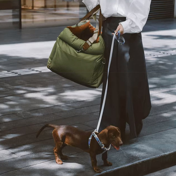 Faux lær hundeheve seng – Stilfull, sikker og komfortabel | Skanto