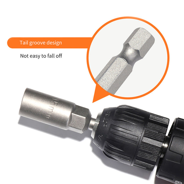 Skanto | Ekstra Dyp Hex Bit Socket Bolt Nut Driver Bit Sett