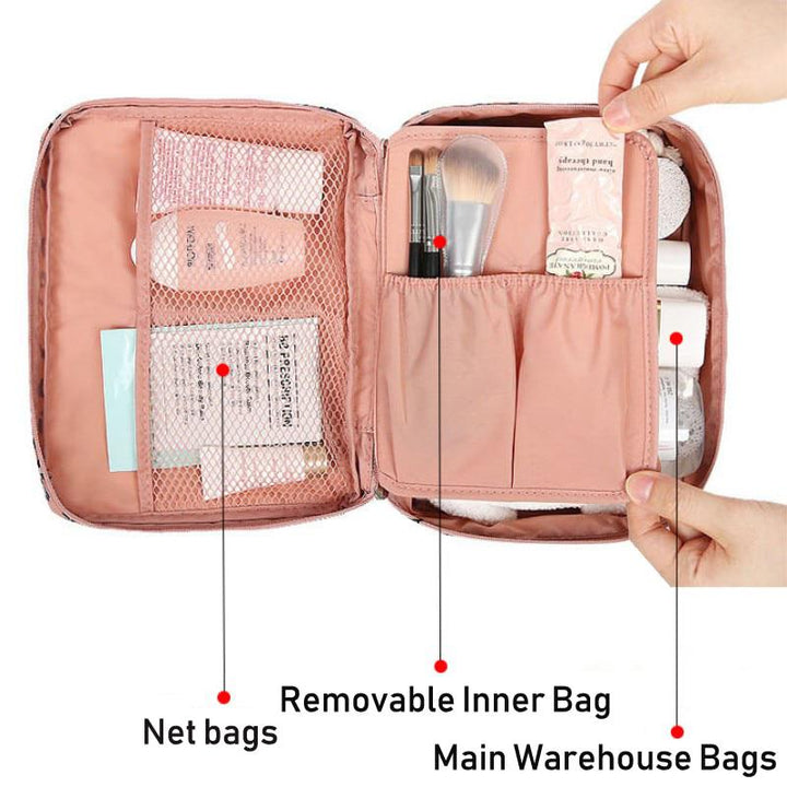 Multifunksjonell Kvinner Makeup Kosmetisk Reise Pouch Skanto