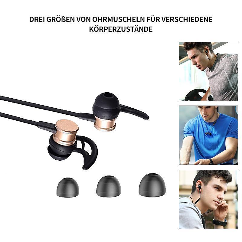 Skanto | Bluetooth-Hodetelefoner, Stereo In-Ear Hodetelefoner, Sikker Passform For Sport, Treningssenter, Reise (Vanntett, Støyreduserende Mikrofon)