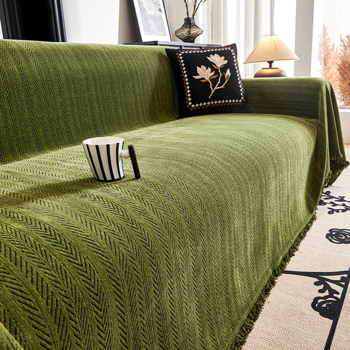 Herringbone Mønster Sofa Deksel - Moderne, Stilfullt & Holdbart Sofabeskyttelse | Skanto