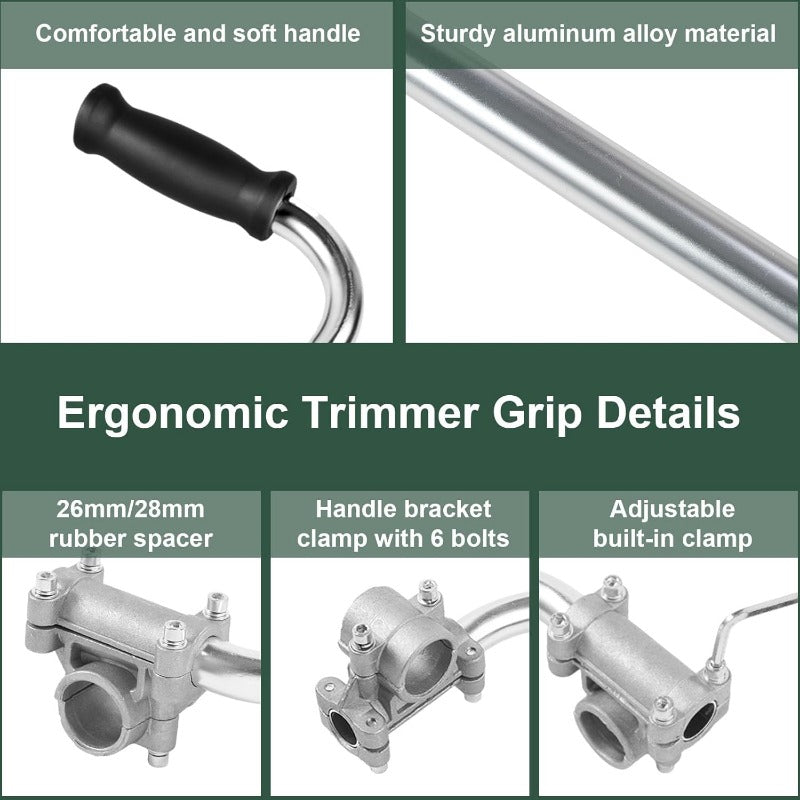Ergonomisk ryggbesparende trimmergrep Skanto
