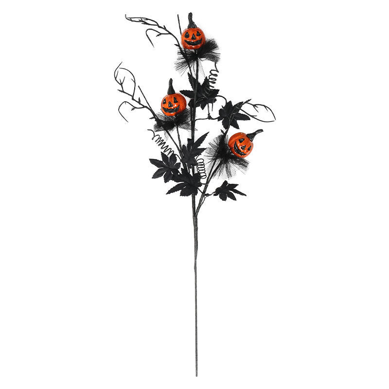 Skanto | Halloween Dekorasjon – Svart Gresskar Gren Ornament