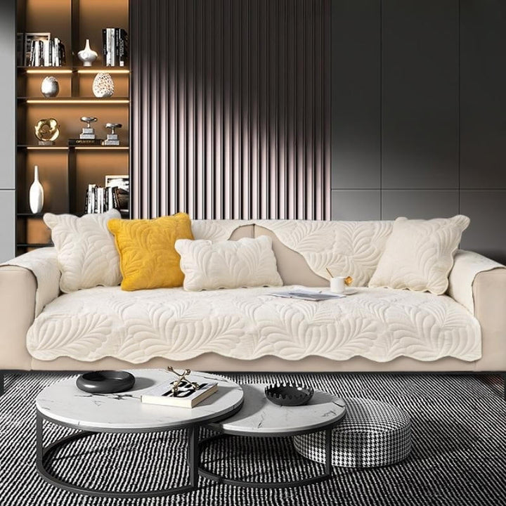 Leaf Cotton Mat Anti-scratch Protective Couch Cover 70x210 | Skanto