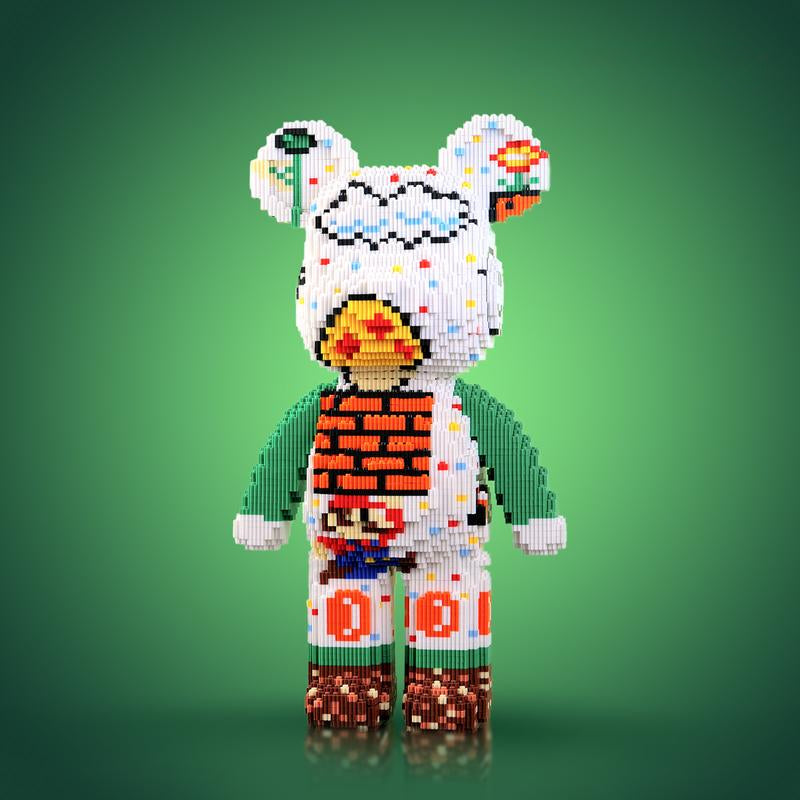 Skanto | DIY Pixel Art Blokk Bjørn Figurer – Kreativ Bygging & Samle Utstilling