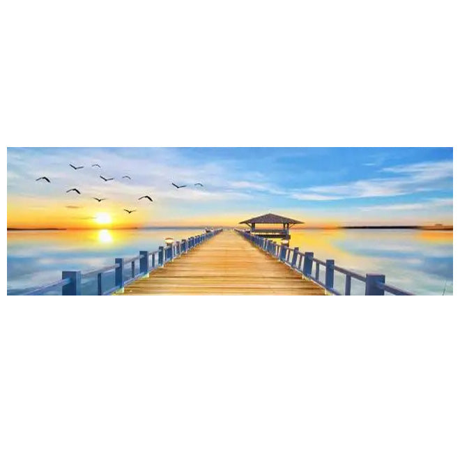 Mountain Lake Forest Wilderness Wall Art Large Format Canvas Prints Wide Landscape Above Sofa or Bed | Skanto